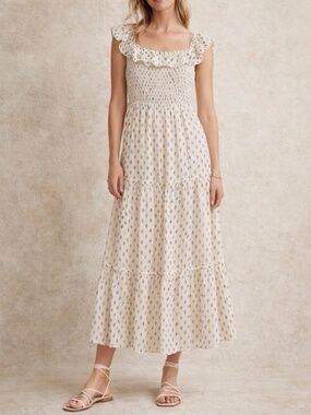Old Navy Cottagecore cream dress